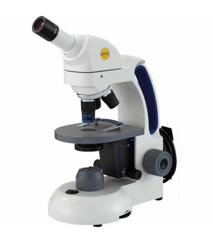 Swift M3600 Series [M3602-3] Monocular Corded LED Microscope 4XD, 10XD, 40XRD LF Achromat