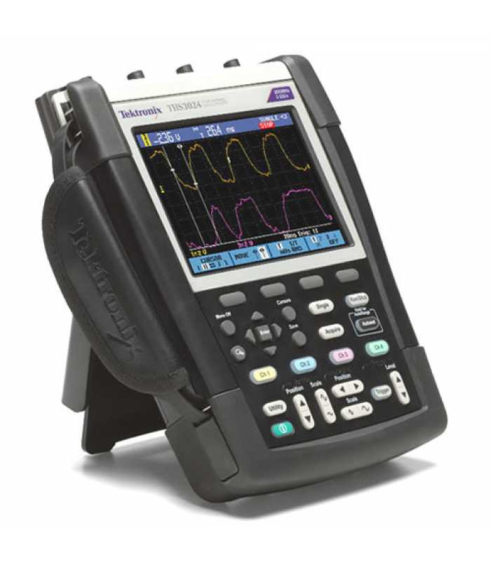 Tektronix THS3000 Series [THS3024-TK] 200 MHz, 4-Channel Handheld Digital Storage Oscilloscope w/ Travel Kit