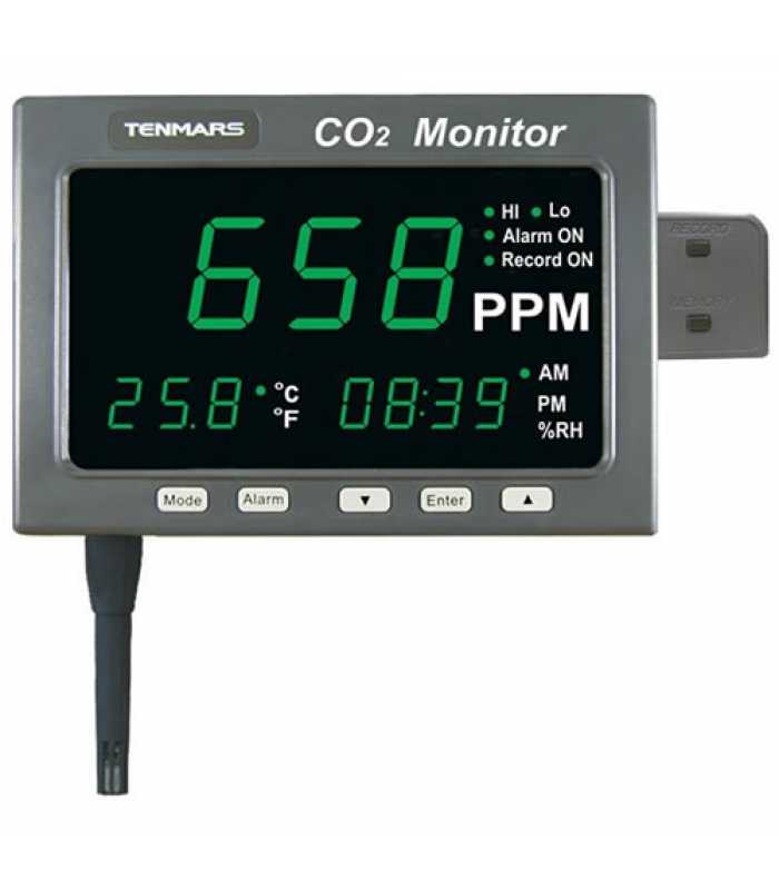Tenmars TM-187 Carbon Monoxide CO2 / Humidity / Temperature Monitor