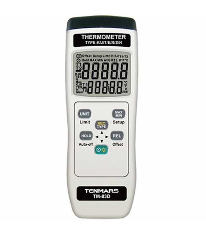 Tenmars TM-83D [TM-83D] Single Channel K / J / T / E / R / S / N Type Thermometer Data Logger