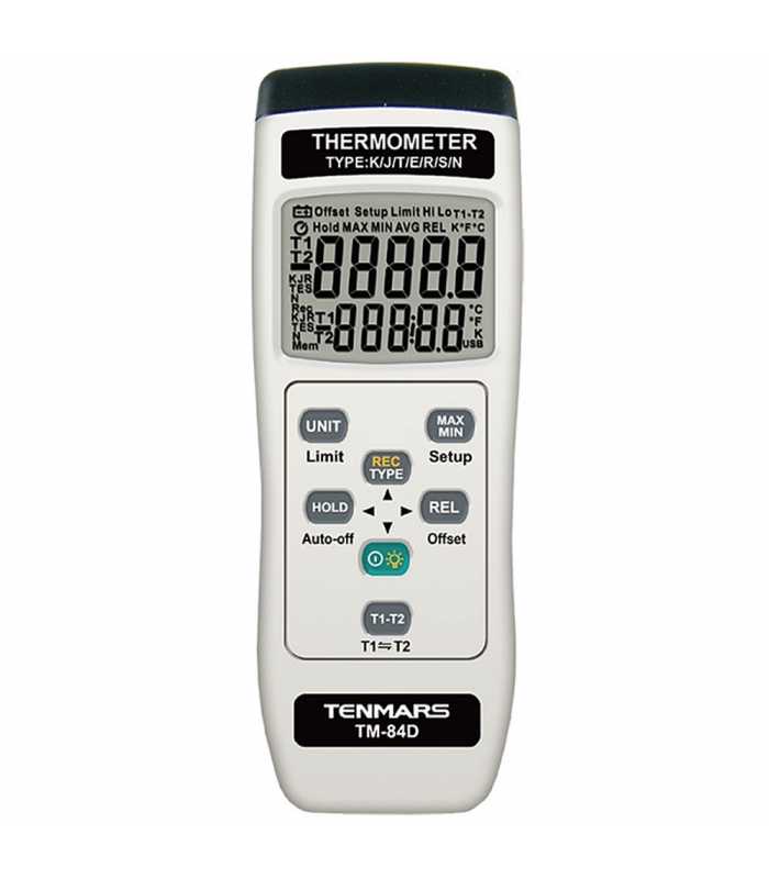 Tenmars TM-84D [TM-84D] Dual Channel K / J / T / E / R / S / N Type Thermometer Data Logger