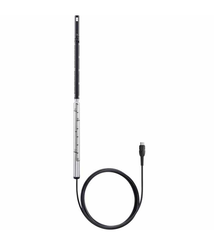 Testo 06351032 [0635 1032] Digital Hot Wire Probe with Fixed Cable, Integrated Telescope, and Temperature Sensor