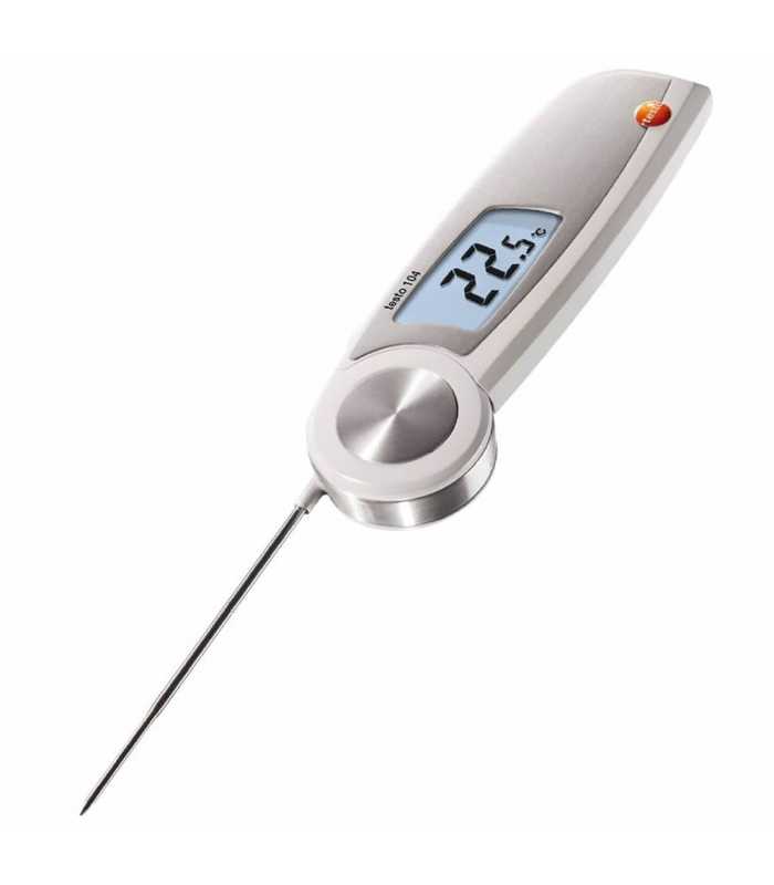 Testo 104 [0563 0104] Folding Food Service Thermometer, Waterproof -58° to 482 °F (-50 to +250 °C)