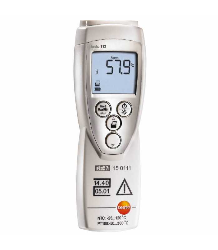 Testo 112 [0560 1128] 1-Channel NTC/Pt100 Food Thermometer -50 to +300 °C