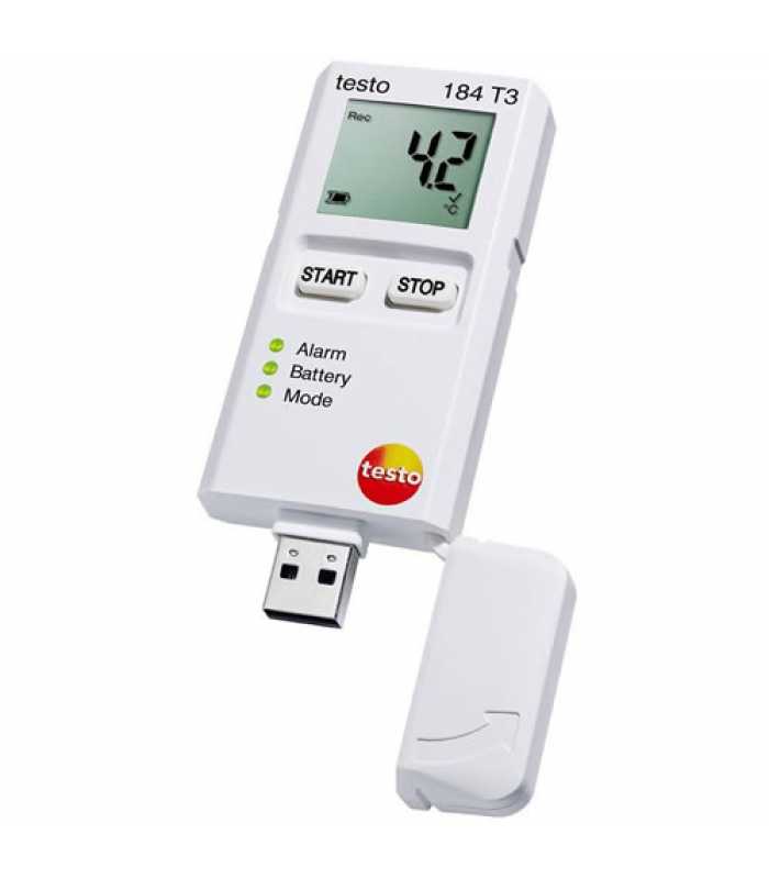 Testo 184 T3 [0572 1843] Temperature USB Transport Data Logger with LCD Display -31.0° to 158.0 °F (-35 to +70 °C)