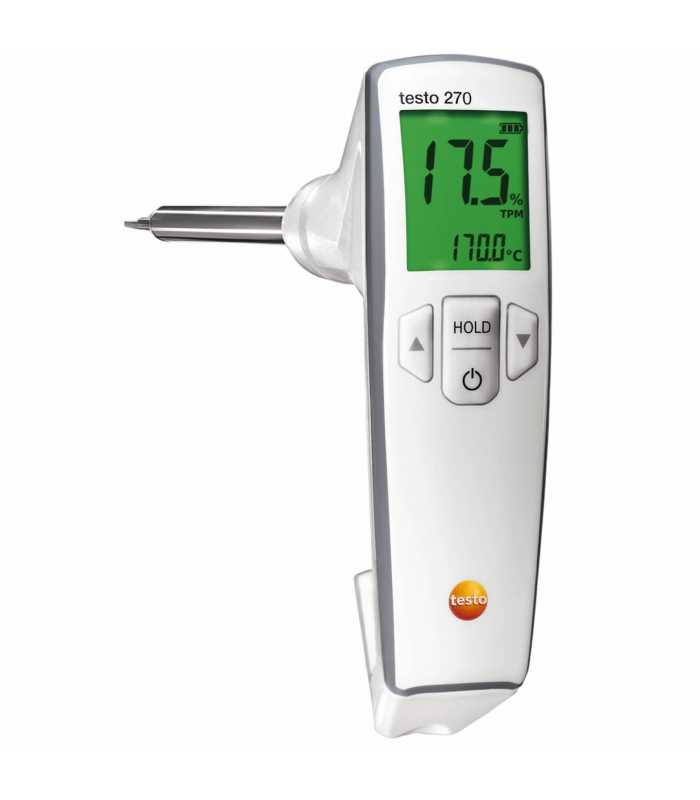 Testo 270-KIT [0563 2750] Cooking Oil Tester with Reference Oil 104° to 392 °F (+40 to +200 °C)
