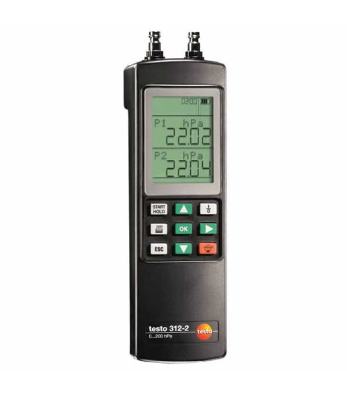 Testo 312-2 [0632 0313] Precision Pressure Meter, up to 40/200 hPa