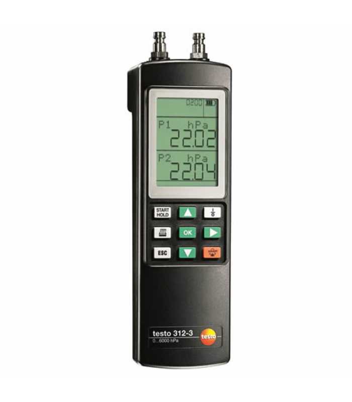 Testo 312-3 [0632 0314] Pressure Meter, up to 300/6000 hPa