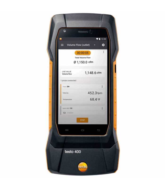 Testo 400 [0560 0400] Universal Air Flow and IAQ Measuring Instrument with Touchscreen Display