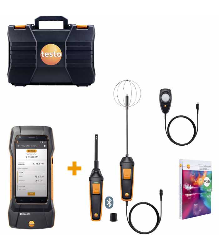 Testo 400-COM-KIT [0563 0409] Combo Kit for Comfort Professionals In High Performance Buildings