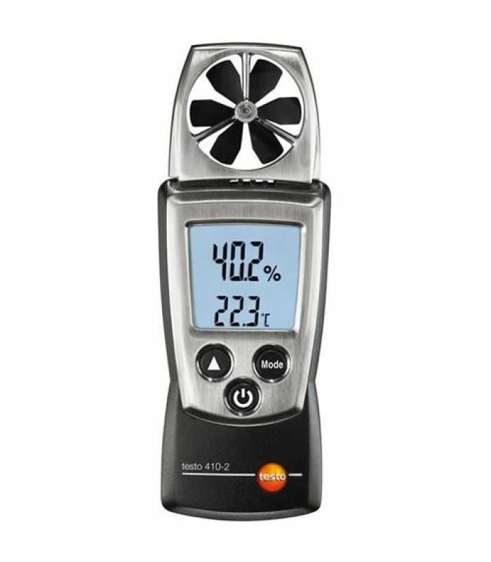 Testo 410-2 [0560 4102] Vane Anemometer with Humidity Measurement and Integrated NTC Air Thermometer