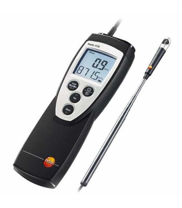 Testo 416-KIT [400563 4161] Anemometer with Attached Telescopic Vane Probe and Soft Carrying Case