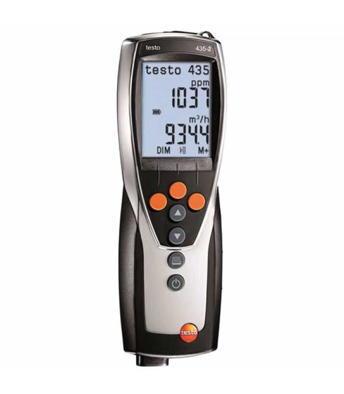 Testo 435-2 [0563 4352] Multi-Function HVAC/IAQ Meter with Data Memory and PC Software