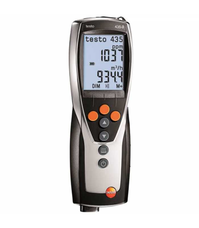 Testo 435-3 [0560 4353] Multi-Function HVAC/IAQ Meter with Integrated Differential Pressure