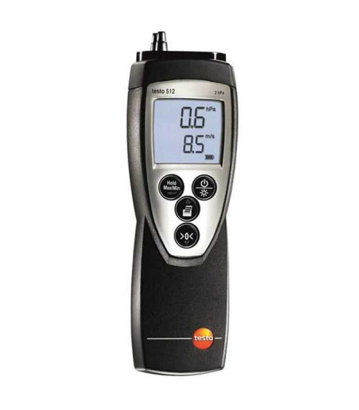 Testo 512 [0560 5129] Differential Pressure and Flow Velocity Meter (0 to 2000 hPa)