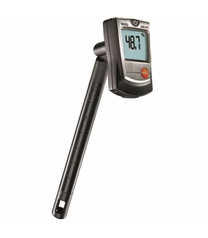Testo 605-H2 [0560 6054] Stick Thermo-Hygrometer with Wet Bulb Calculation 32.0° to 122.0 °F (0 to +50 °C)