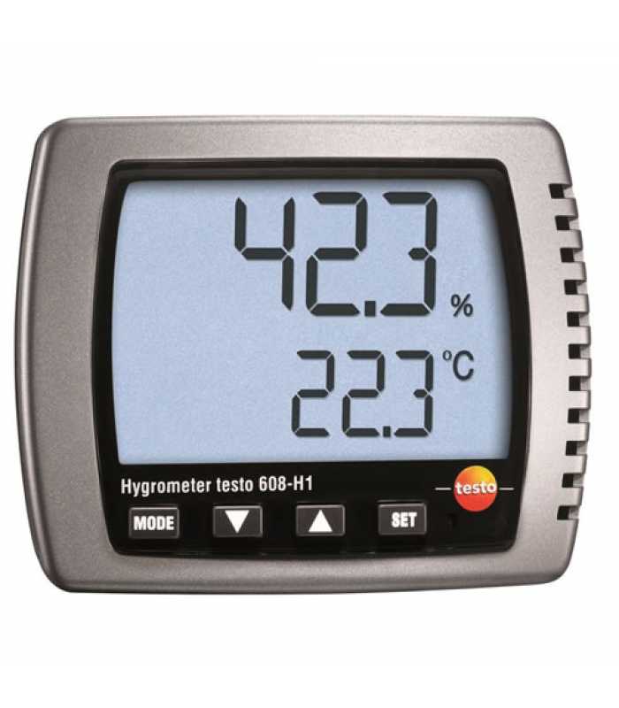 Testo 608-H1 [0560 6081] Thermo-Hygrometer with Large Display