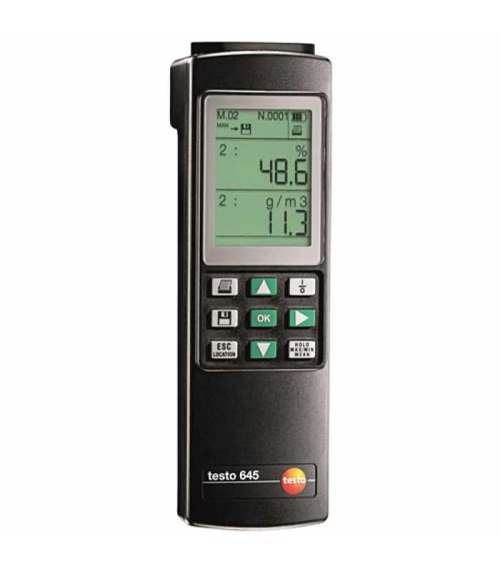 Testo 645 [0560 6450] 2-Channel Thermo-Hygrometer for Industry