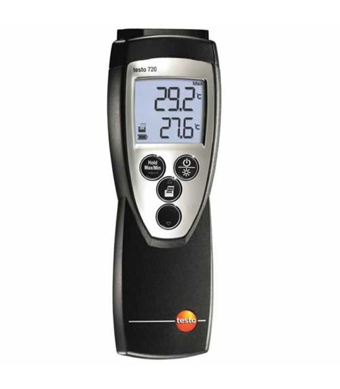 Testo 720 [0560 7207] Precise 1-Channel RTD/NTC Thermometer -148.0° to 1472.0 °F (-100 to +800 °C)*DISCONTINUED SEE TESTO 110*