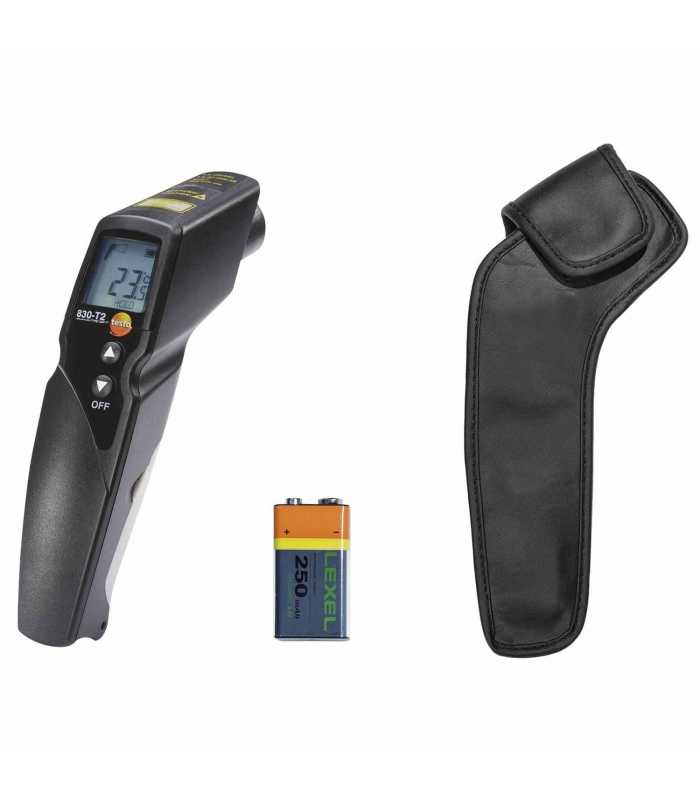Testo 830-T2 [0563 8312] Infrared Thermometer Kit with Type K Surface Probe -50 to +500 °C