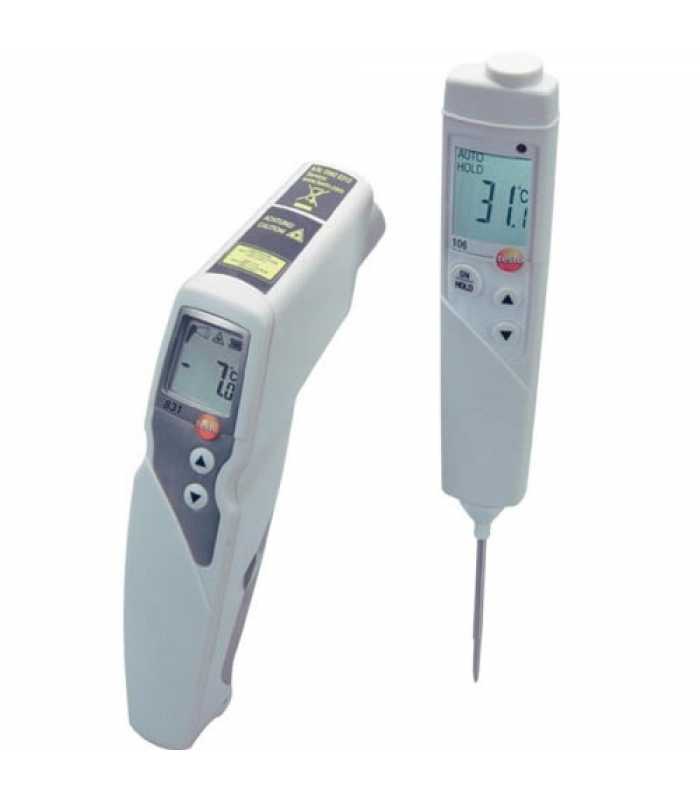 Testo 831/106 [0563 8315] Measurement Set with Infrared Food Thermometer 831 and Core Thermometer 106