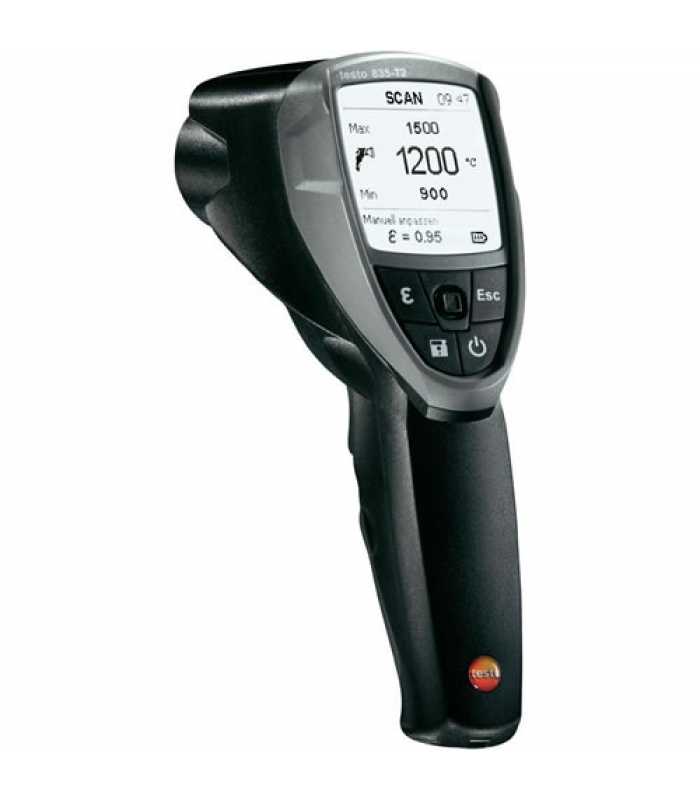 Testo 835-T2 [0560 8352] Infrared Thermometer 14° to 2732 °F (-10 to +1500 °C)