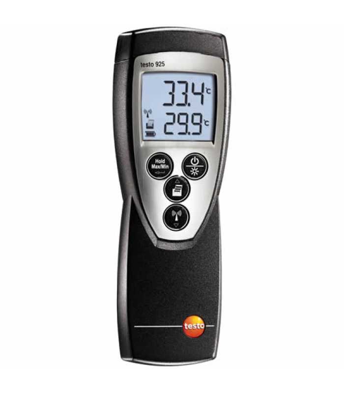 Testo 925 [0560 9250] 1-Channel Type K Thermometer -58.0° to 1832.0 °F (-50 to +1000 °C)