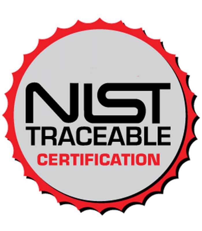 Testo 400520 1901 NIST Calibration Certificate for Temperature (Standard Points)