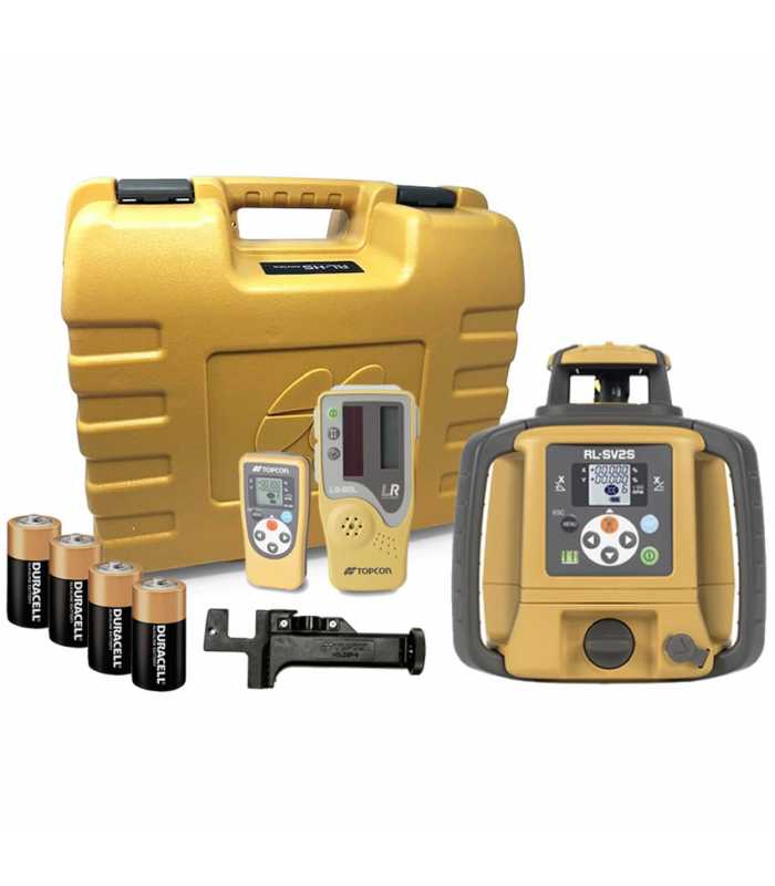 Topcon RL-SV2S [313990752] Dual Grade Laser with Dry-Cell Battery & LS-80L Receiver