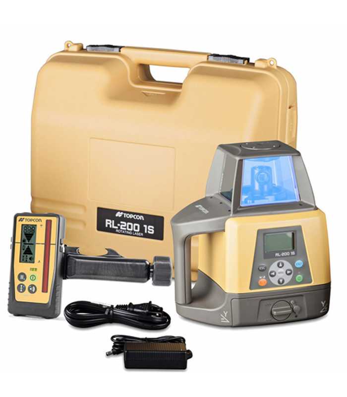 Topcon RL-200 1S [314910782] Single Grade Laser with LS-100D Laser Receiver and Rechargeable Battery