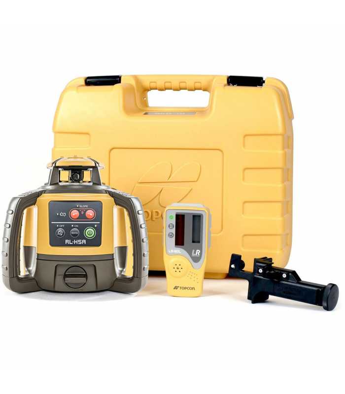 Topcon RL-H5A [1021200-15] Horizontal Self-Leveling Rotary Laser w/ LS-80L Receiver & Dry Cell Battery