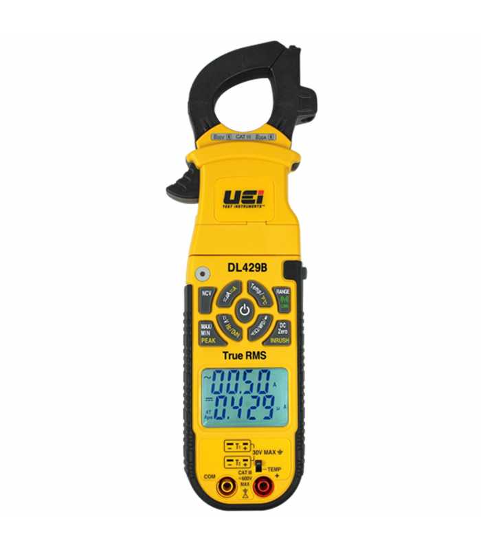 UEi DL-429B [DL429B] 600A AC/DC True RMS Wireless Clamp Meter w/ Differential Temperature