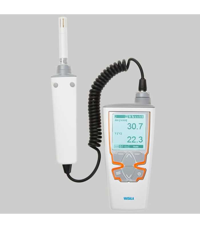 Vaisala HM45 [HM40B2AB] Humidity and Temperature Meter w/ Remote Probe Handle NiMH Rechargeable Batteries