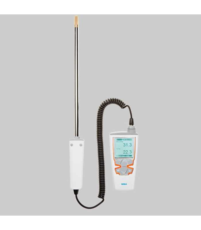 Vaisala HM46 [HM40E3BB] Humidity and Temperature Meter w/ Stainless Steel Probe with Plastic Grid and External Battery Recharger and USB Connection