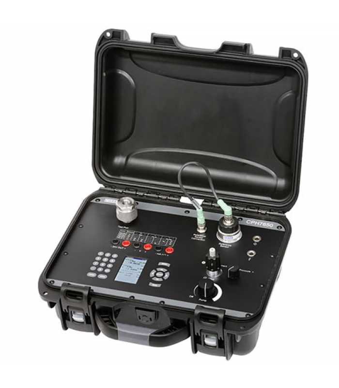WIKA CPH7650 [CPH7650-1PV-6993-63-ZZZZ] Portable Pressure Calibrator With CPT6000 Reference Sensor, 0.025% FS Accuracy, -14.5 to 130 PSI Gauge, 1/4 NPT, NIST Calibration