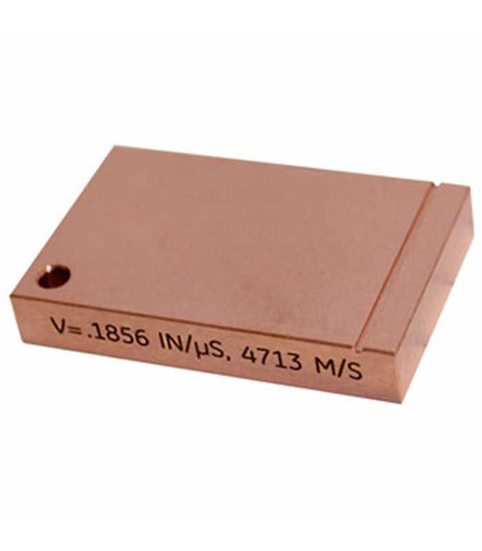 Waygate Krautkramer 021-609-926 Copper Topcoat Calibration Block