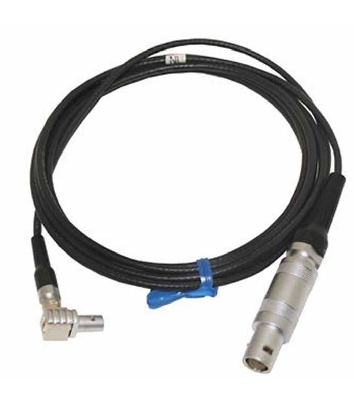 Waygate Krautkramer 022-509-820 Ultrasonic Probe Cable, Single Lemo 01 Straight to Single Lemo 00 Right Angle, 6 ft (1.8 m)