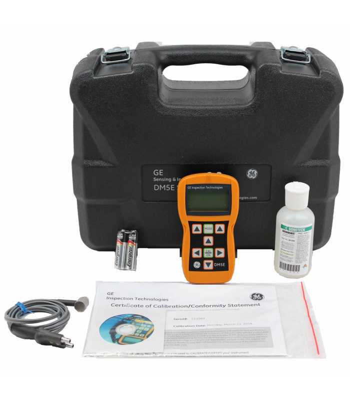 Waygate Technologies Krautkramer DM5EDM [100N4399] Ultrasonic Thickness Gauge, Dual Multi w/FH2E Fingertip Probe & Potted Cable