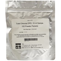YSI 251414LP1Y Total Chlorine Powder Pack Reagent, DPD, 10mL, Pack of 1000