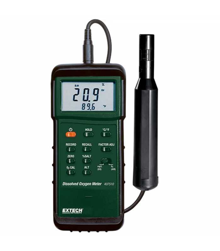 Extech 407510 Heavy Duty Dissolved Oxygen Meter with PC Interface