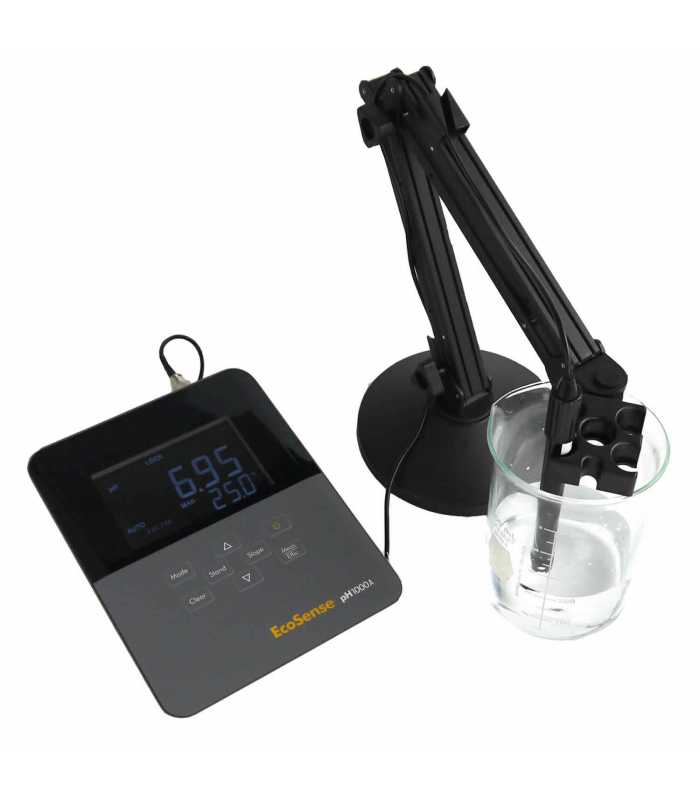 YSI EcoSense pH1000A [601305] Benchtop pH Meter with 1102 pH/temp Electrode & Electrode Stand