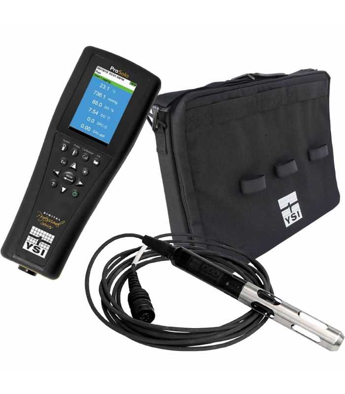 YSI ProSolo [626661] Optical Dissolved Oxygen Meter With ODO/CT Probe 10m Cable and 3075 Carrying Case