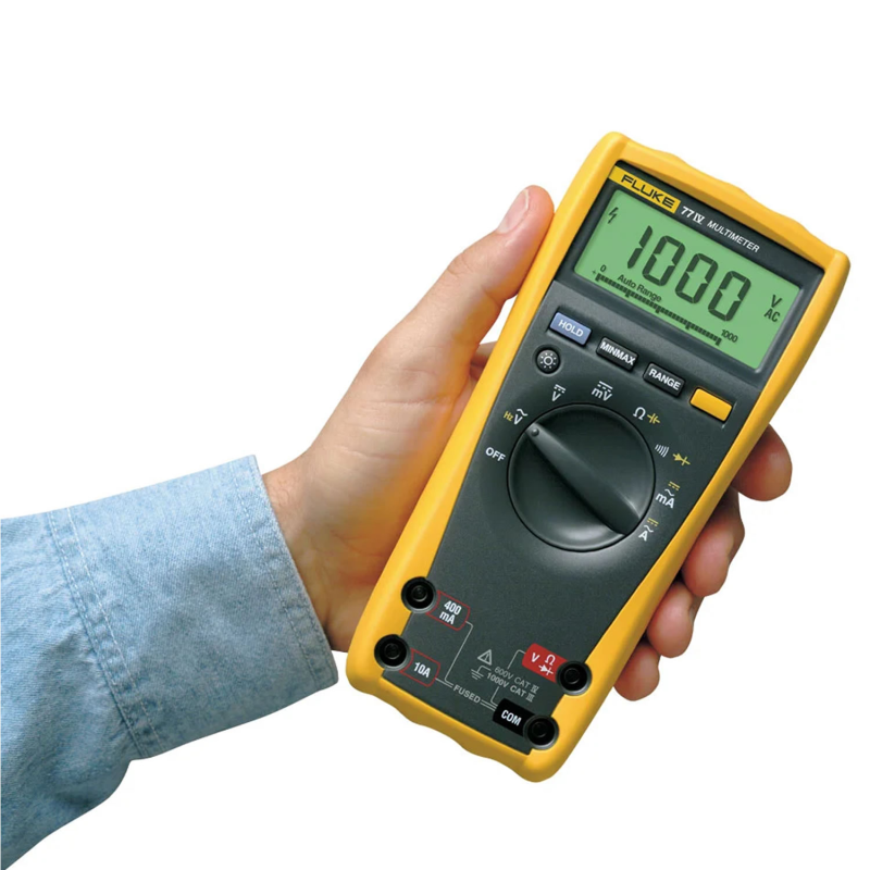 Fluke 77 IV [FLUKE-77-4] AC/DC Digital Multimeter, 1000V, Auto/Manual Ranging with Analog Bargraph and Backlight