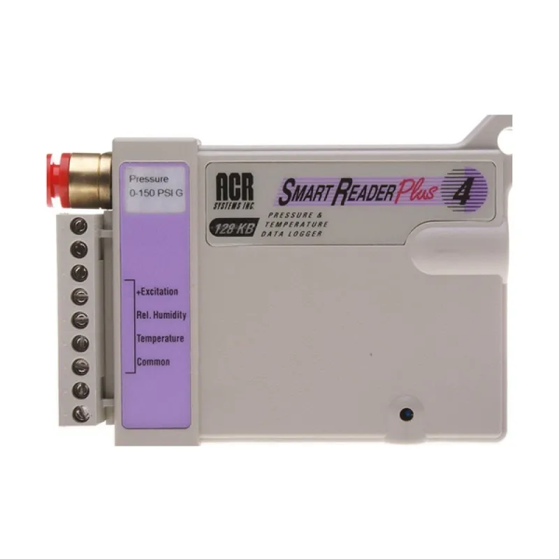 ACR Systems SmartReader Plus 4 [01-0115] Four-Channel Pressure, Temperature and Relative Humidity Data Logger, 0-5 PSI Gauge Pressure with 128 KB Memory, -40°C to 70°C (-40°F to 158°F)