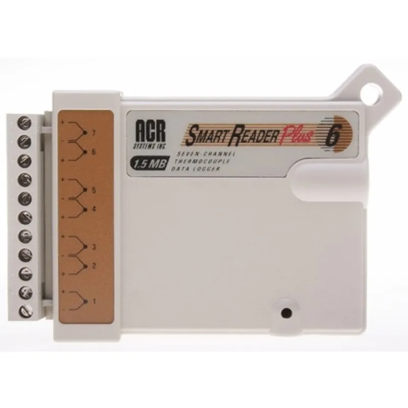 ACR Systems SmartReader Plus 6 Eight-Channel Temperature Data Logger, -40°C to 70°C (-40°F to 158°F) and 0 to 95% RH (non-condensing)