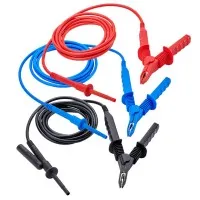 AEMC 2151.38 Test Leads, 25 ft, 15kV Safety with Clips, Set of 3