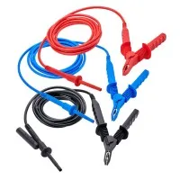 AEMC 2151.36 Test Leads, 10 ft, 5kV Safety with Clips, Set of 3