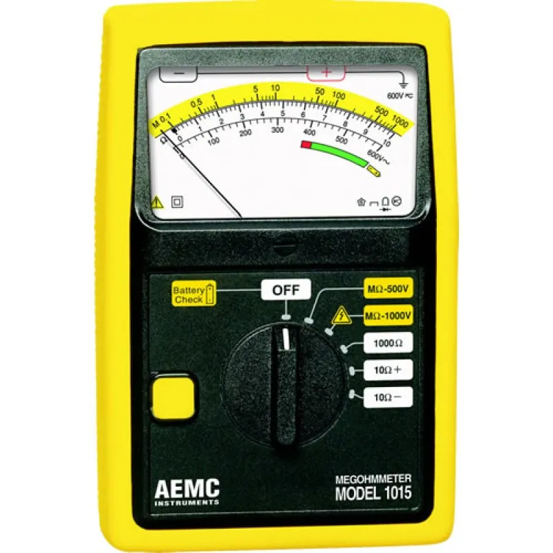AEMC 1015 [1403.01] Analog Megohmmeter, 500V/1000V Test Voltage