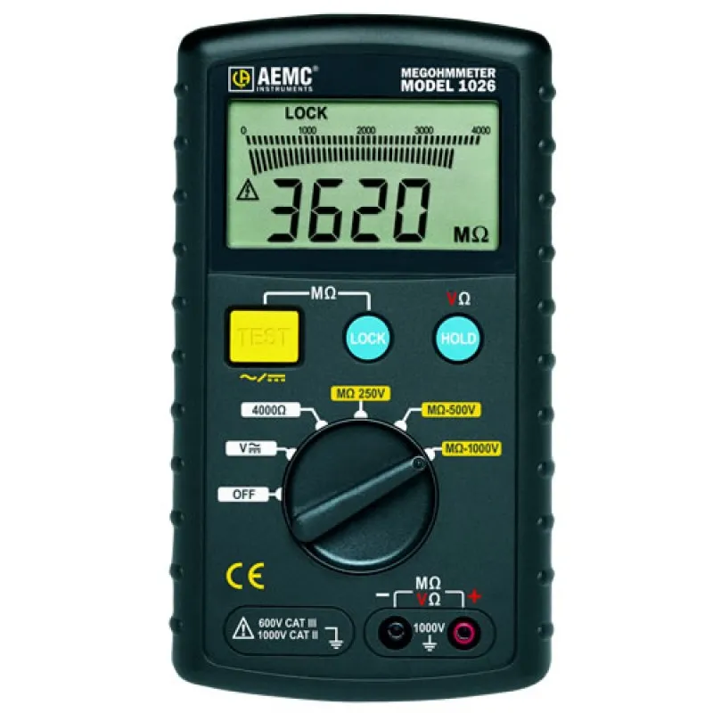 AEMC 1026 [2117.72] Digital Multi-Function Megohmmeter, 1000V Max Test Voltage