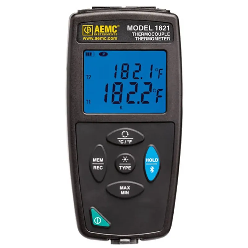 AEMC 1821 [2121.74] Thermocouple Thermometer/Data Logger, Single Channel